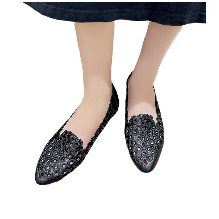 Damen Elegante Slipper mit atmungsaktiver Lochmuster-Oberfläche Heidi Mode - Image 5