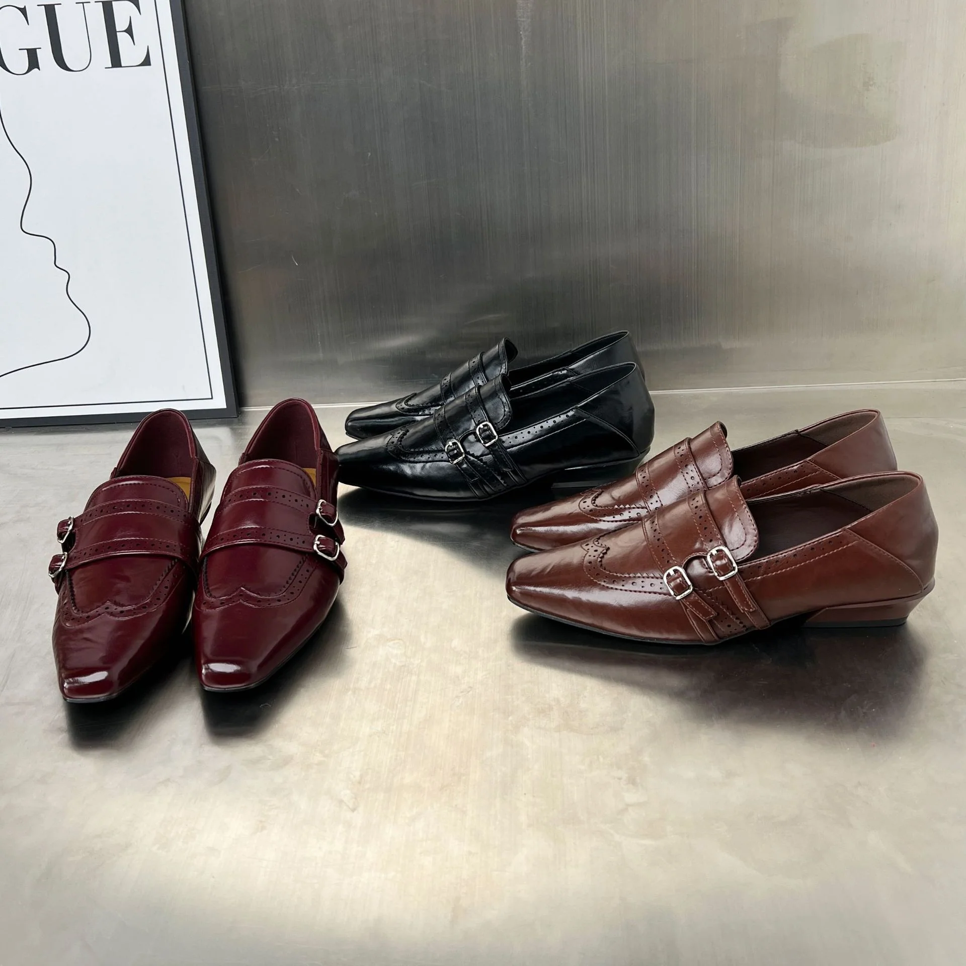 Damen elegante Slipper mit modischen Schnallen Heidi Mode - Image 3