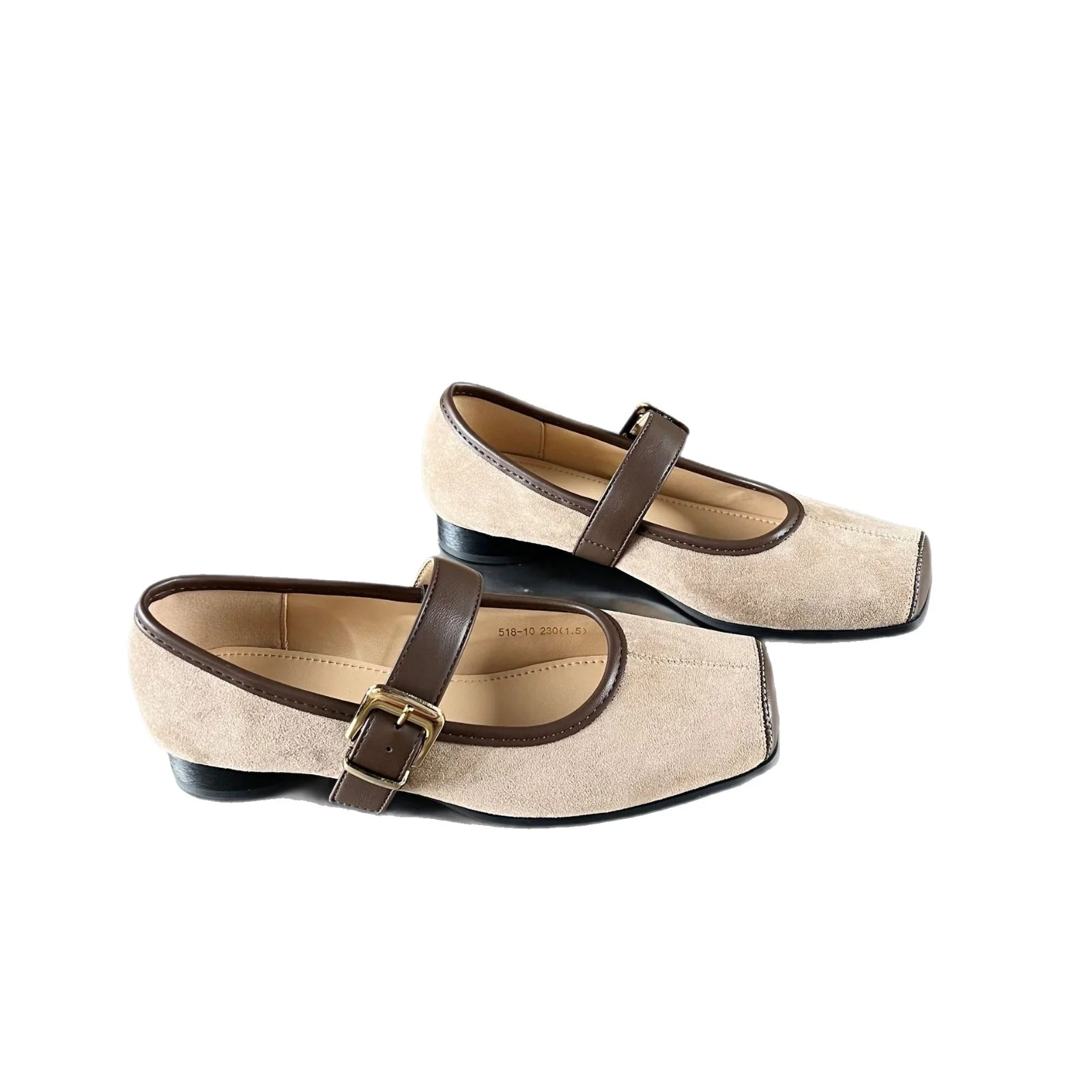 Damen elegante Slipper mit modischer Riemenverzierung und hochwertiger Veloursoberfläche Heidi Mode - Image 5