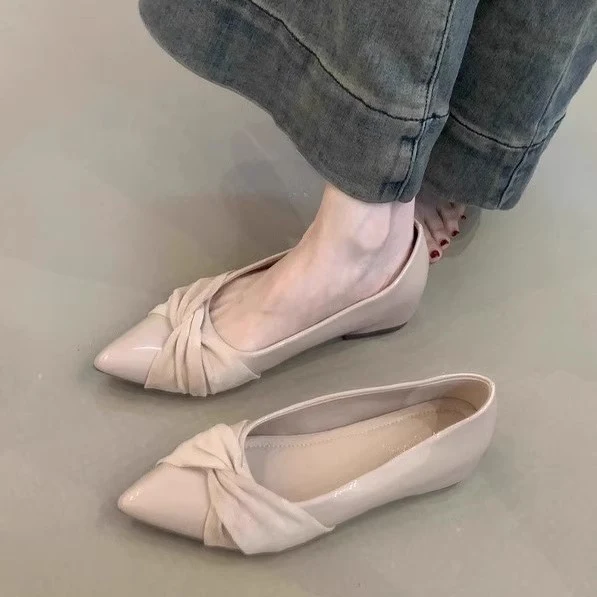 Damen elegante spitze Ballerinas mit modischer Schleifenapplikation Heidi Mode - Image 2