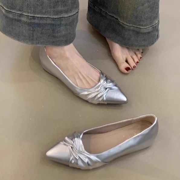 Damen elegante spitze Ballerinas mit modischer Schleifenapplikation Heidi Mode - Image 3
