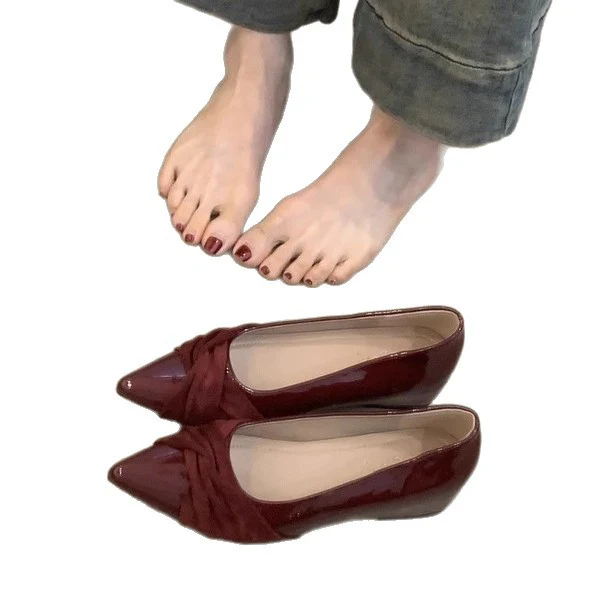 Damen elegante spitze Ballerinas mit modischer Schleifenapplikation Heidi Mode - Image 5