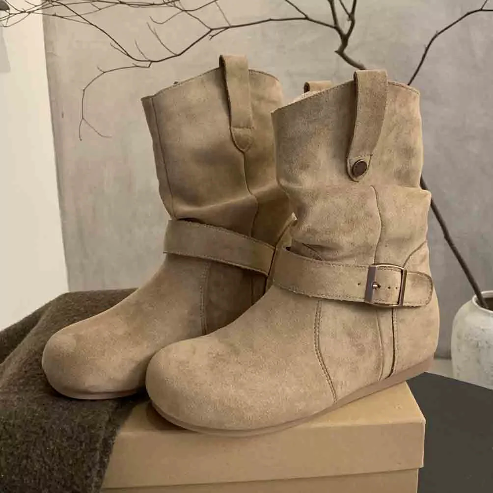 Damen Elegante Stiefel mit modischem Riemendesign und bequemer Passform Heidi Mode - Image 7