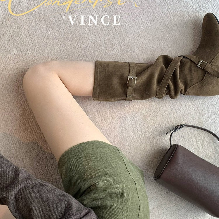 Damen Elegante Stiefel mit verstellbarem Riemen und komfortablem Fußbett Heidi Mode - Image 3