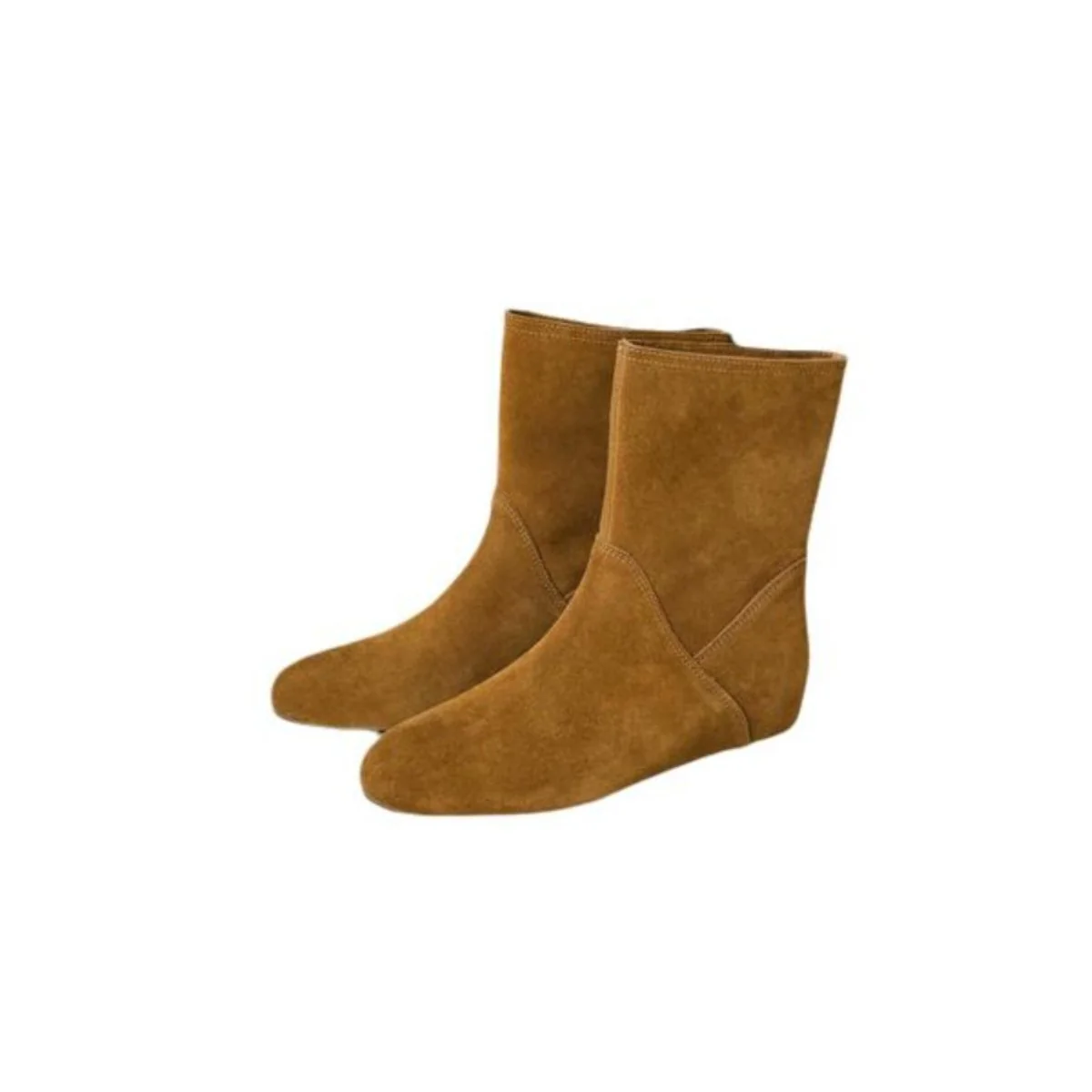 Damen Elegante Stiefeletten aus weichem Wildleder mit praktischem Anziehschlitz Heidi Mode - Image 5
