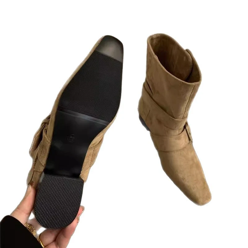 Damen elegante Stiefeletten mit modischem Schnallenverschluss Heidi Mode - Image 5