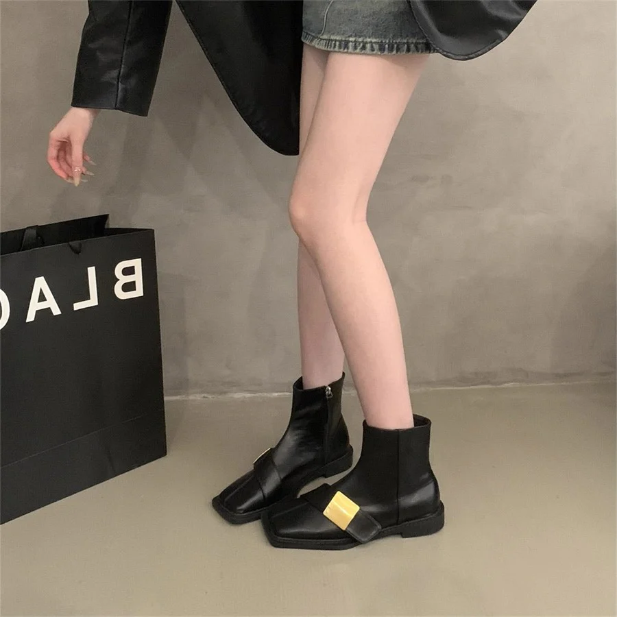 Damen elegante Stiefeletten mit modischer Schnallenverzierung Heidi Mode - Image 3