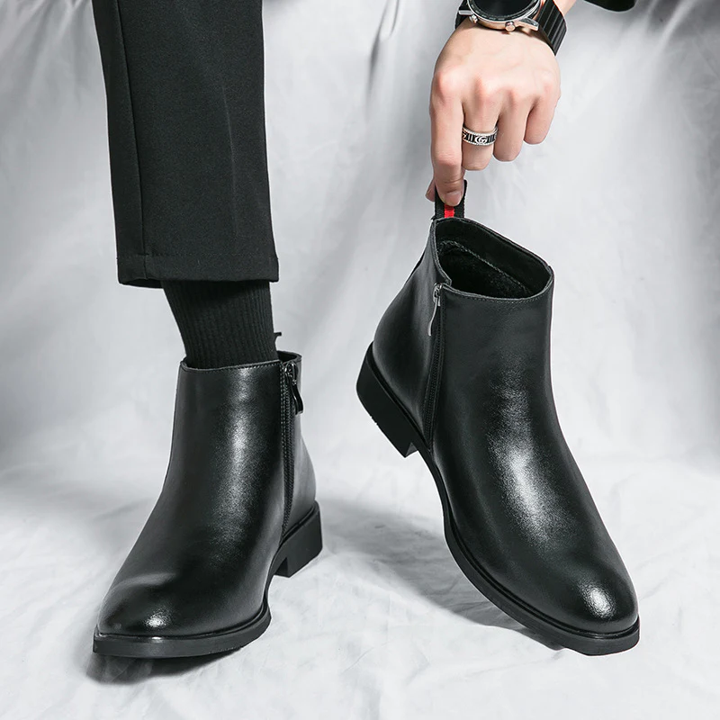 Damen Elegante Stiefeletten mit seitlichem Reißverschluss und bequemer Innensohle Heidi Mode - Image 6
