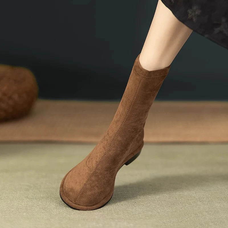 Damen Elegante Stiefeletten mit stretchbarem Obermaterial und rutschfester Sohle Heidi Mode - Image 2