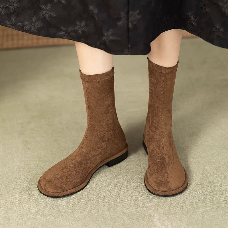 Damen Elegante Stiefeletten mit stretchbarem Obermaterial und rutschfester Sohle Heidi Mode - Image 7