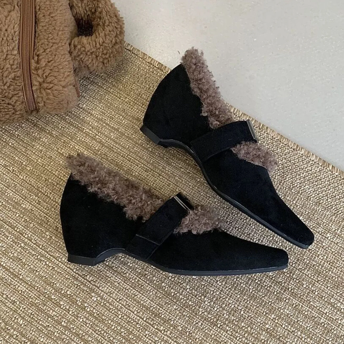 Damen elegante Stiefeletten mit warmem Futter und modischem Riemchen Heidi Mode - Image 6