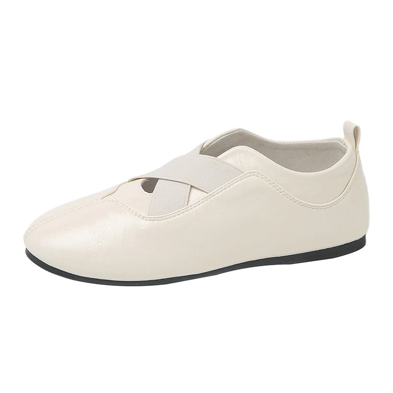 Damen elegante und bequeme Ballerinas mit raffinierter Gummizug-Ästhetik Heidi Mode - Image 5