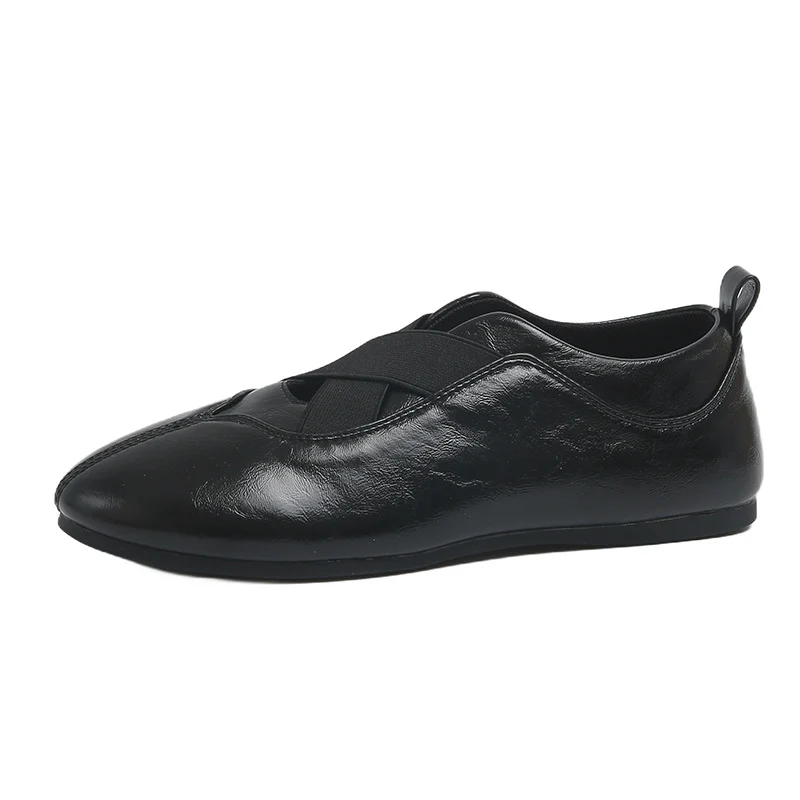Damen elegante und bequeme Ballerinas mit raffinierter Gummizug-Ästhetik Heidi Mode - Image 8