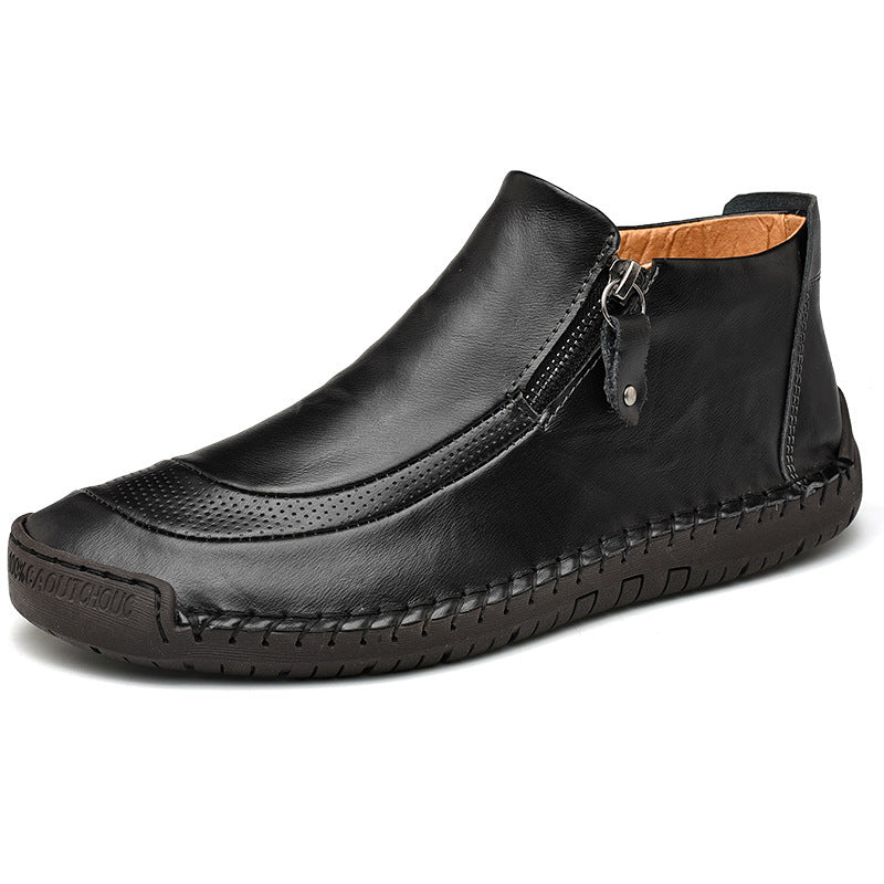 Damen Elegante und bequeme Lederschuhe mit Reißverschluss Heidi Mode - Image 2