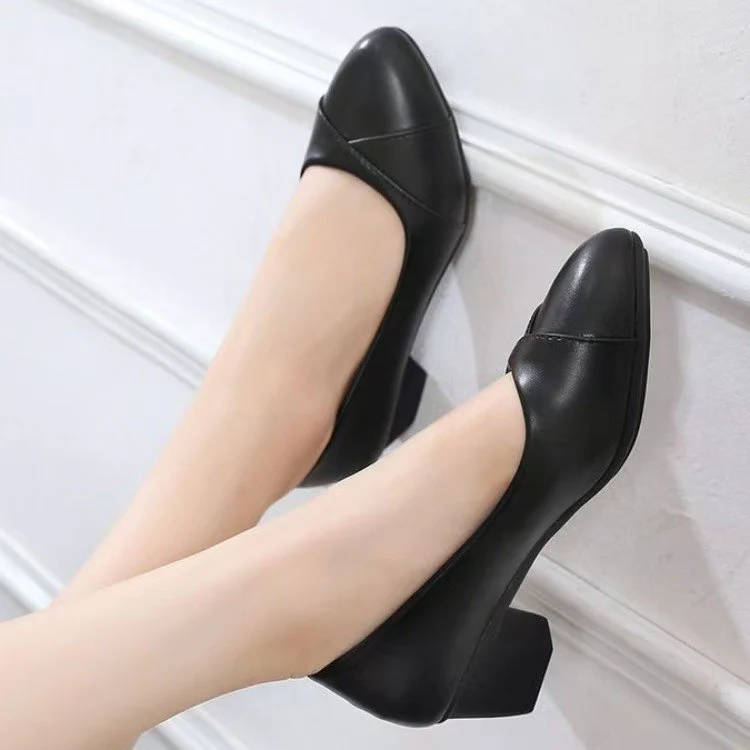Damen Elegante und bequeme Pumps mit Blockabsatz Heidi Mode - Image 2