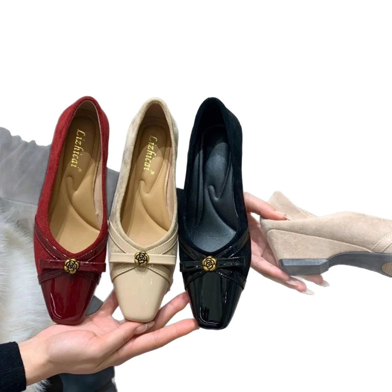 Damen Elegante und bequeme Pumps mit schickem Schleifenakzent und komfortablem Blockabsatz Heidi Mode - Image 5