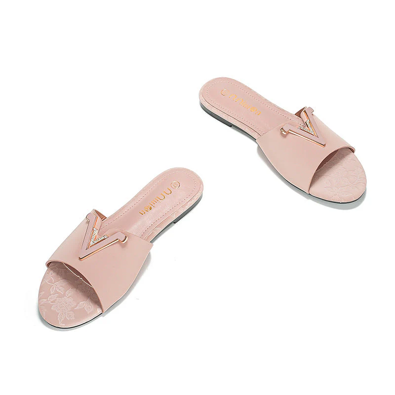 Damen Elegante und Bequeme Slides mit Schmuck-Detail Heidi-Mode - Image 5
