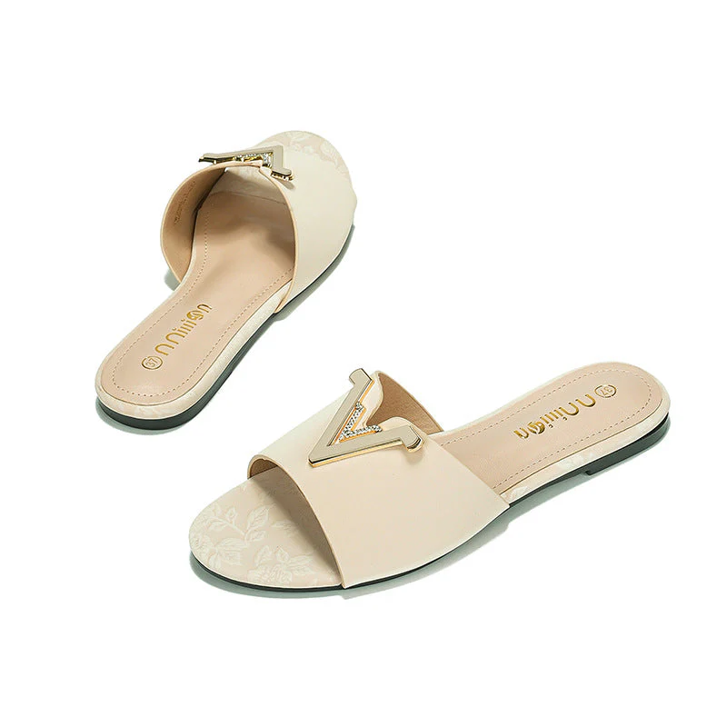 Damen Elegante und Bequeme Slides mit Schmuck-Detail Heidi-Mode - Image 8