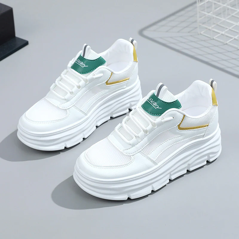 Damen elegante und bequeme Sneakers mit erhöhter Laufsohle Heidi Mode - Image 7
