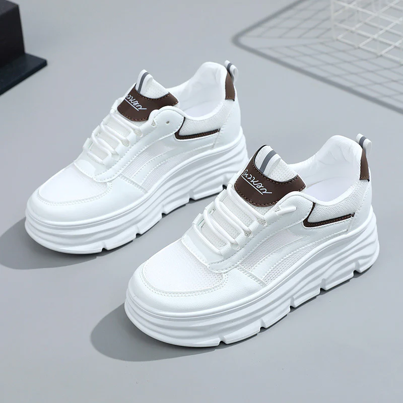 Damen elegante und bequeme Sneakers mit erhöhter Laufsohle Heidi Mode - Image 8