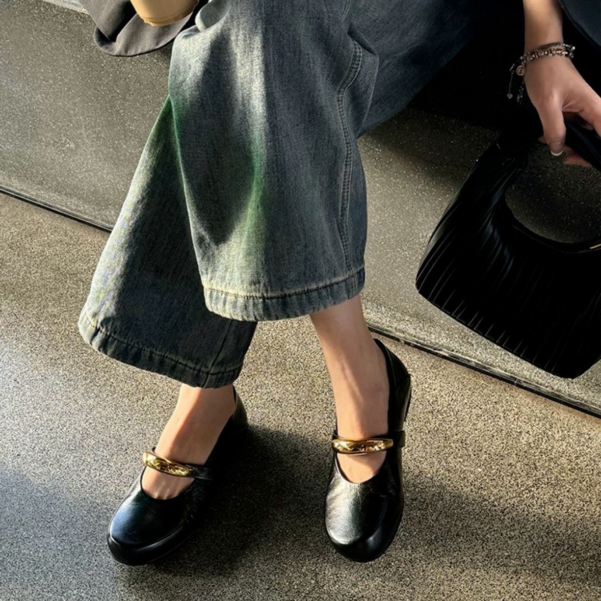 Damen Elegante und komfortable Ballerinas mit modischem Riemchen Heidi Mode - Image 6
