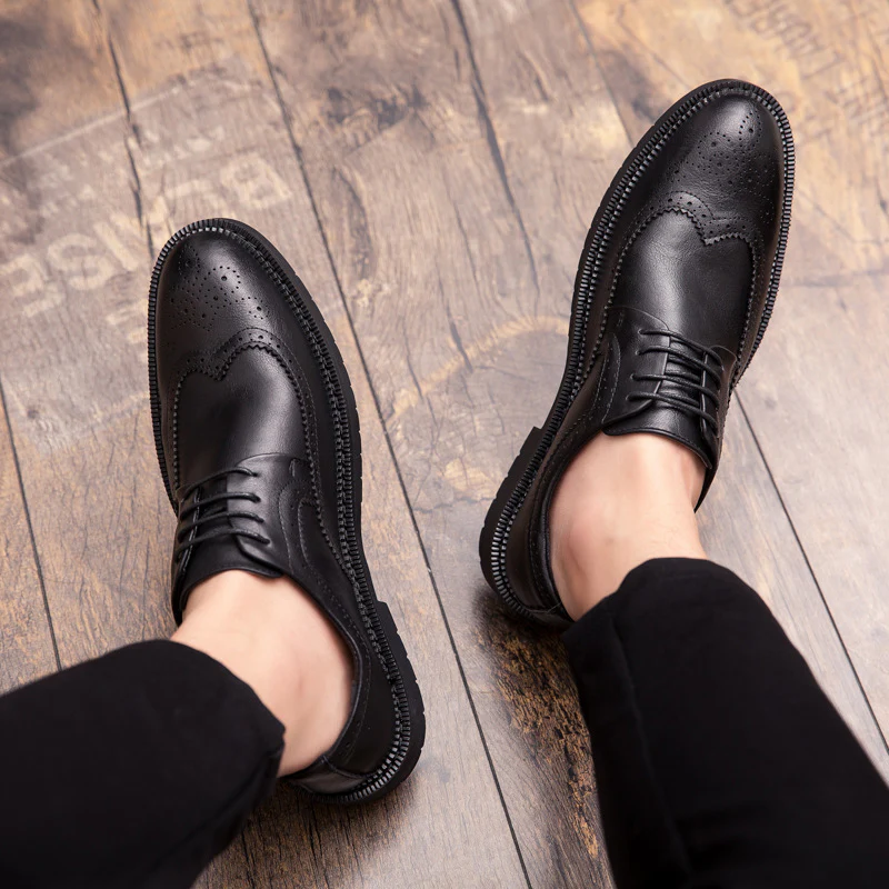 Damen Elegante und komfortable Brogues aus echtem Leder Heidi Mode - Image 3