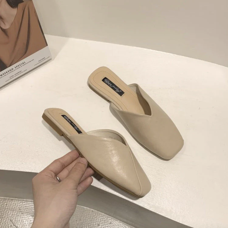 Damen Elegante und Moderne Mules mit Ausgefallenem Überkreuz-Design Heidi-Mode