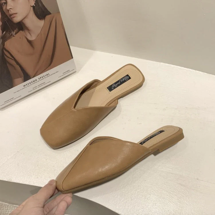Damen Elegante und Moderne Mules mit Ausgefallenem Überkreuz-Design Heidi-Mode - Image 2