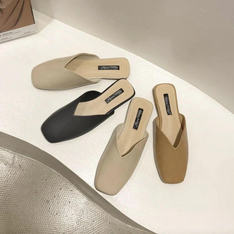 Damen Elegante und Moderne Mules mit Ausgefallenem Überkreuz-Design Heidi-Mode - Image 4