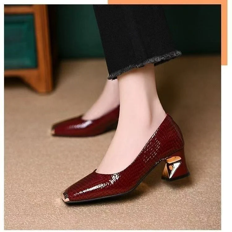 Damen Elegante und schicke Pumps mit glänzendem Finish Heidi Mode - Image 7