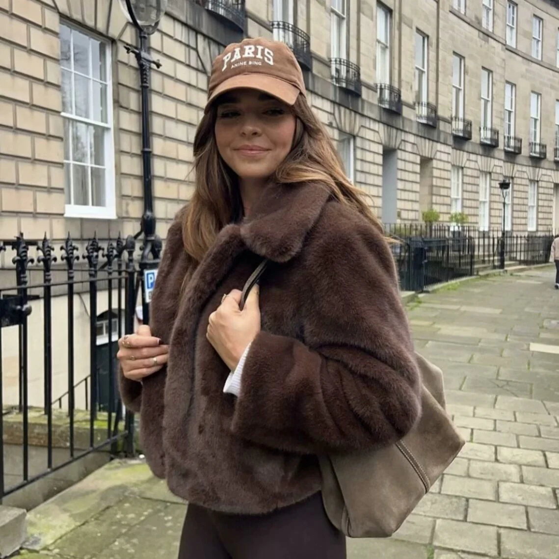 Damen elegante und weiche Kurzjacke mit Teddyfutter Heidi-Mode - Image 3