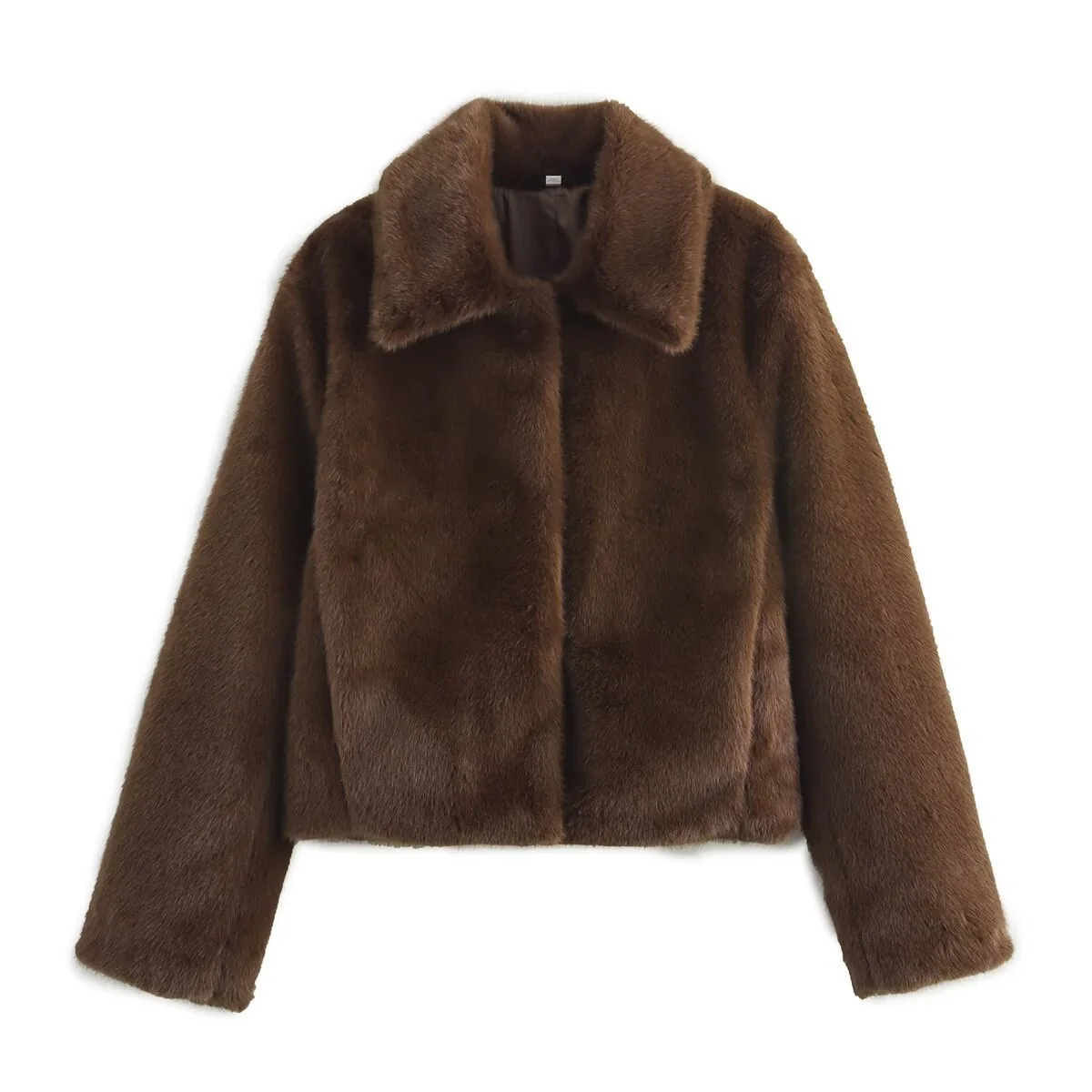 Damen elegante und weiche Kurzjacke mit Teddyfutter Heidi-Mode - Image 6