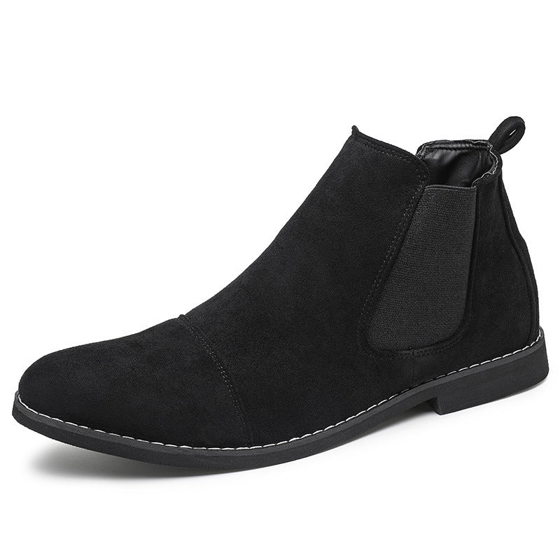 Damen Elegante Veloursleder Chelsea Boots mit elastischen Einsätzen Heidi Mode - Image 7
