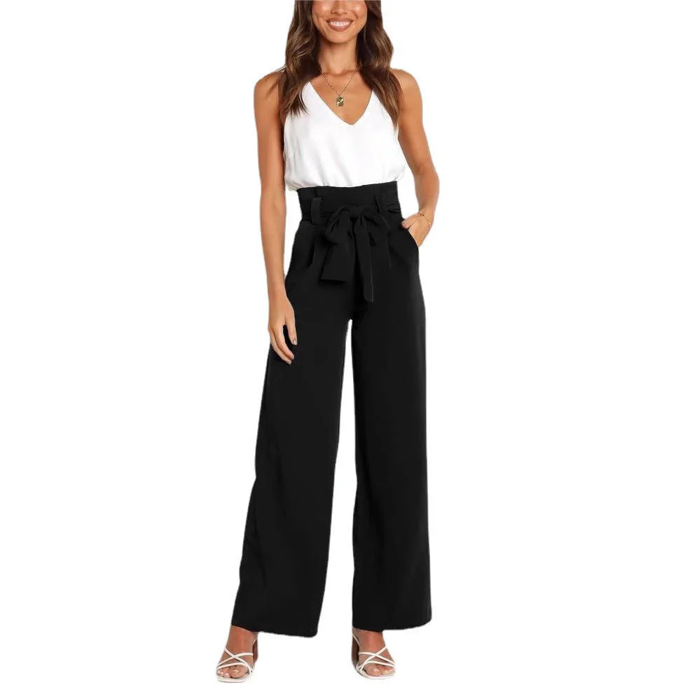 Damen Elegante Weite Stoffhose mit Taillengürtel Heidi-Mode - Image 5
