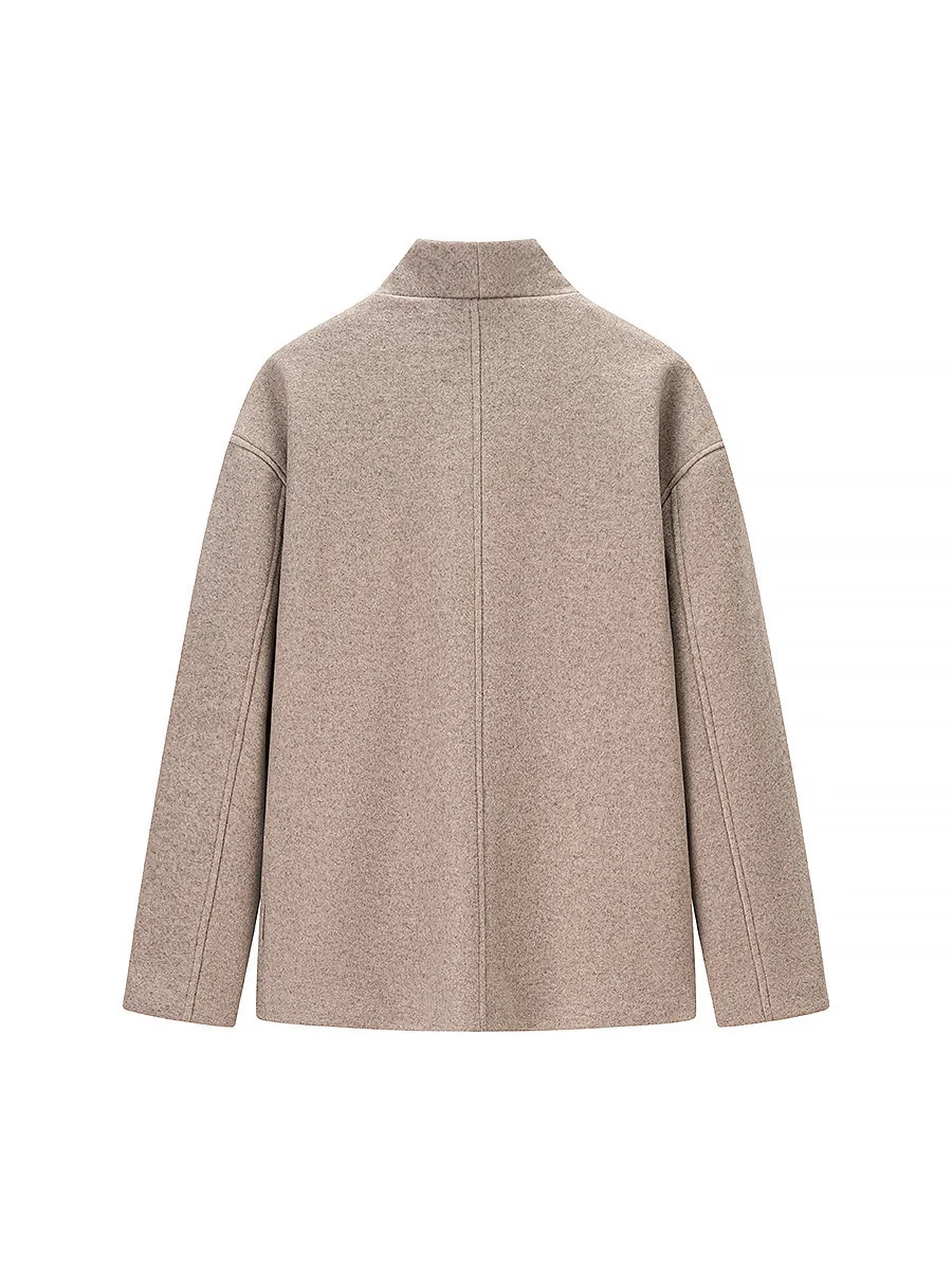 Damen elegante Winterjacke mit doppelter Knopfleiste und Stehkragen Heidi-Mode - Image 3