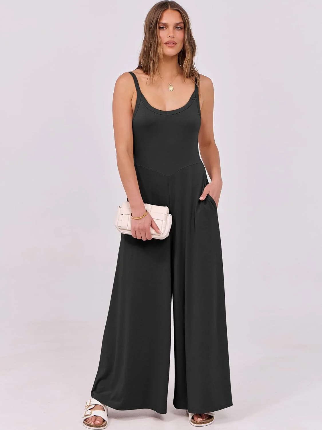 Damen eleganter Jumpsuit mit weitem Bein und komfortablem Schnitt Heidi Mode - Image 10