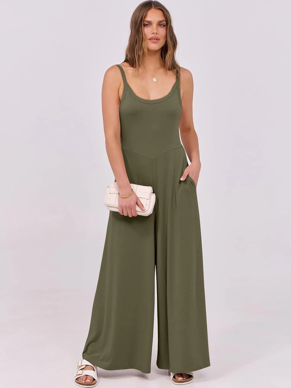 Damen eleganter Jumpsuit mit weitem Bein und komfortablem Schnitt Heidi Mode - Image 13