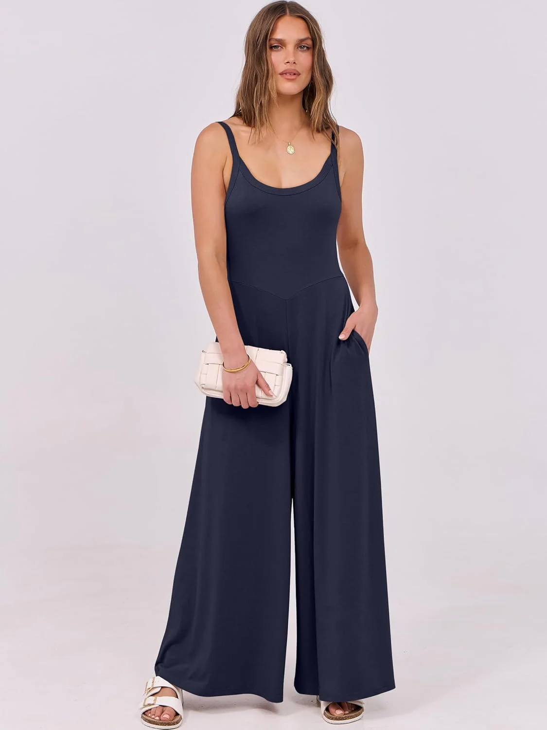 Damen eleganter Jumpsuit mit weitem Bein und komfortablem Schnitt Heidi Mode - Image 14