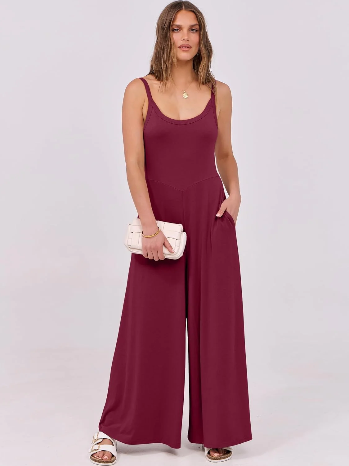 Damen eleganter Jumpsuit mit weitem Bein und komfortablem Schnitt Heidi Mode - Image 15
