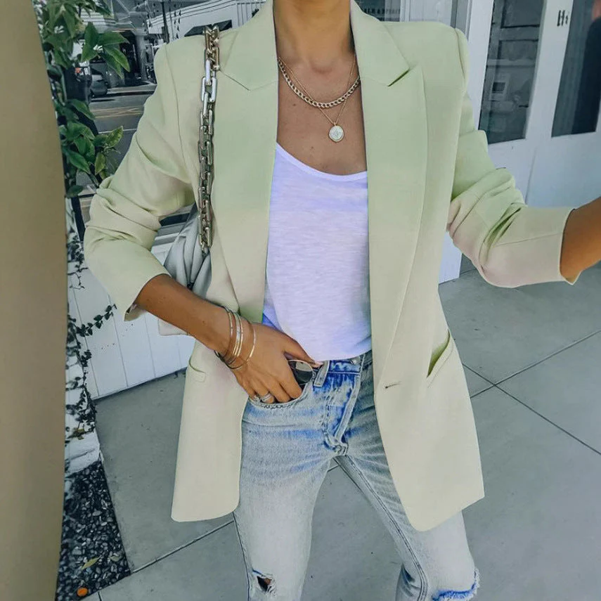 Damen Eleganter Oversized Blazer mit Strukturiertem Schnitt und Lässigen Details Heidi-Mode - Image 4