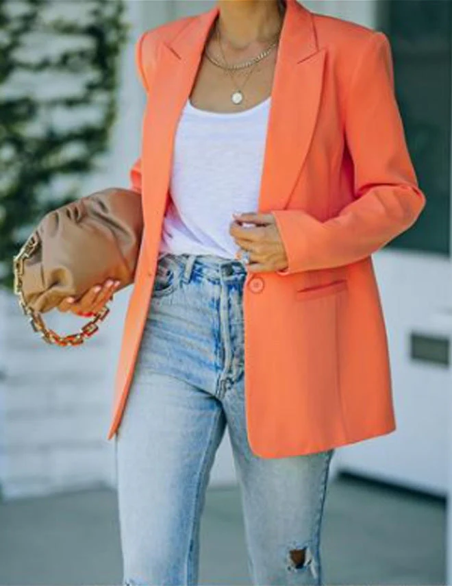 Damen Eleganter Oversized Blazer mit Strukturiertem Schnitt und Lässigen Details Heidi-Mode - Image 8