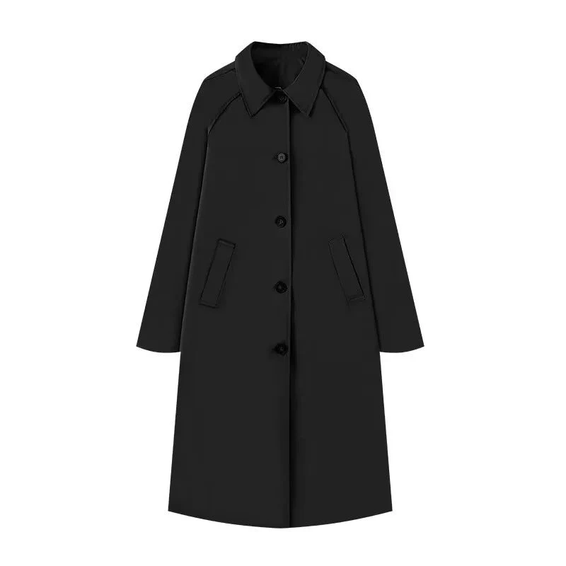 Damen Eleganter Trenchcoat mit Schmalem Schnitt und Praktischen Taschen Heidi-Mode - Image 6