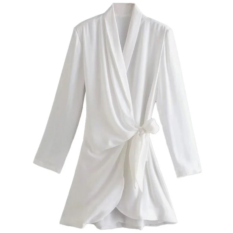 Damen Eleganter Wickelblazer mit Modischem Schnitt und Taillierbarem Gürtel Heidi-Mode - Image 7
