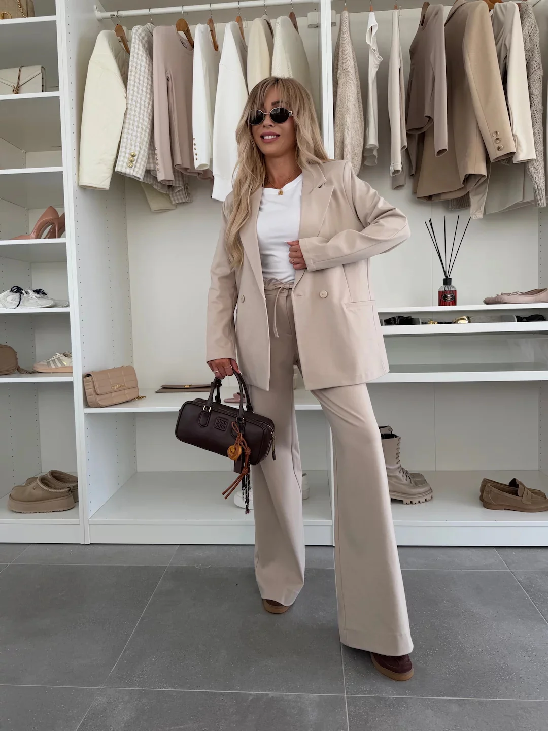 Damen Elegantes Blazer-Set mit weitem Schnitt und schickem Hosen Heidi-Mode - Image 7