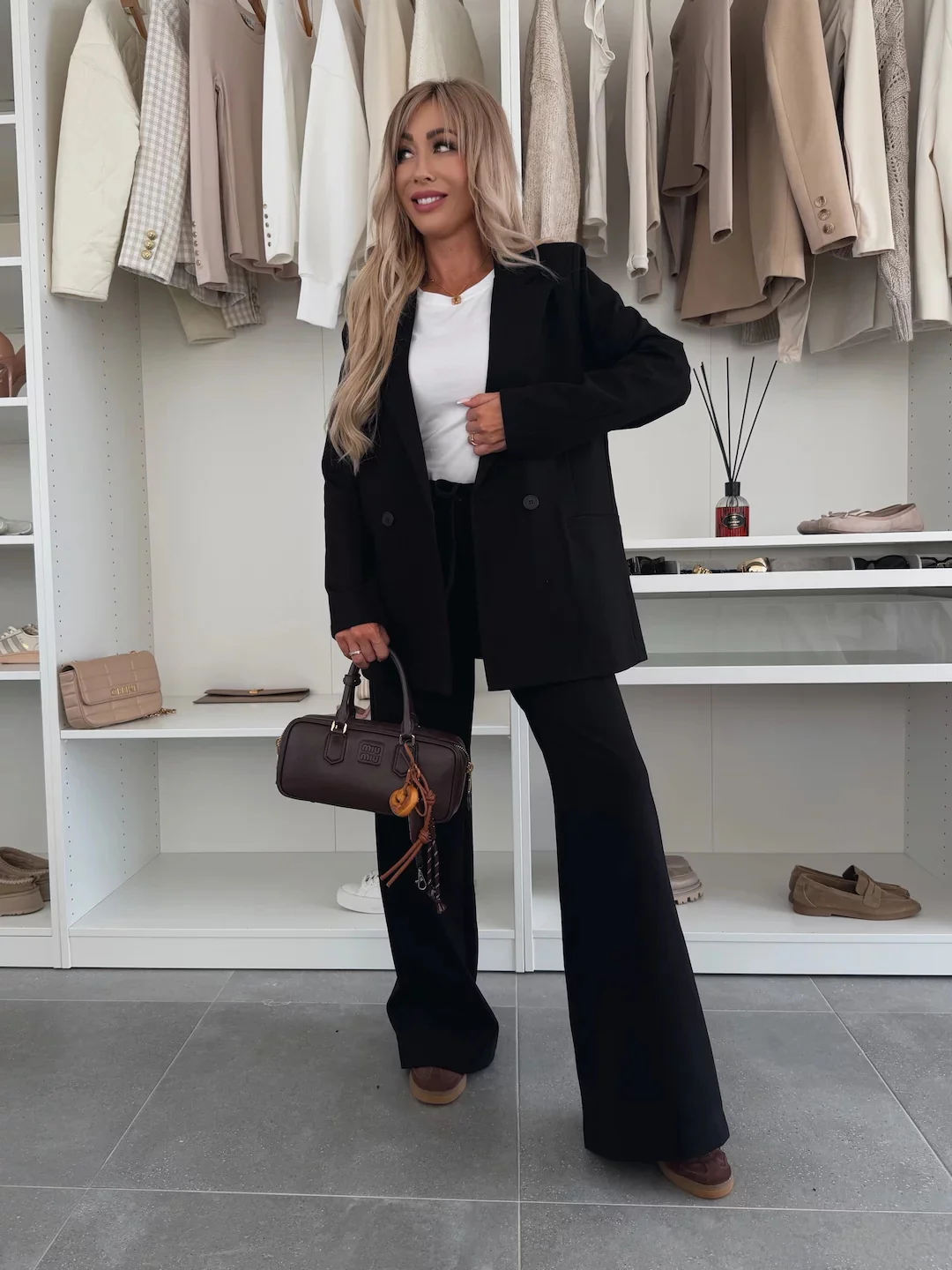 Damen Elegantes Blazer-Set mit weitem Schnitt und schickem Hosen Heidi-Mode - Image 9