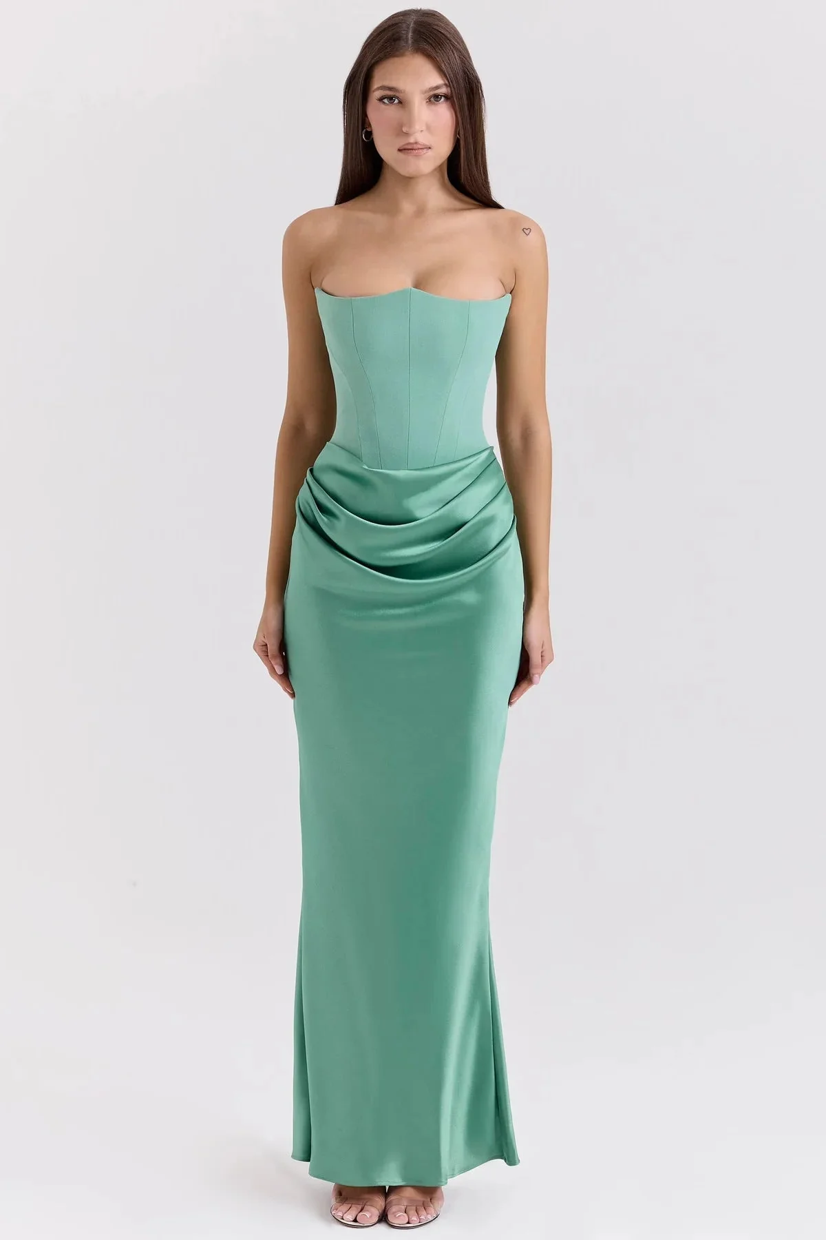 Damen Elegantes, Figurbetontes Abendkleid mit Raffiniertem Taillendetail Heidi-Mode - Image 8