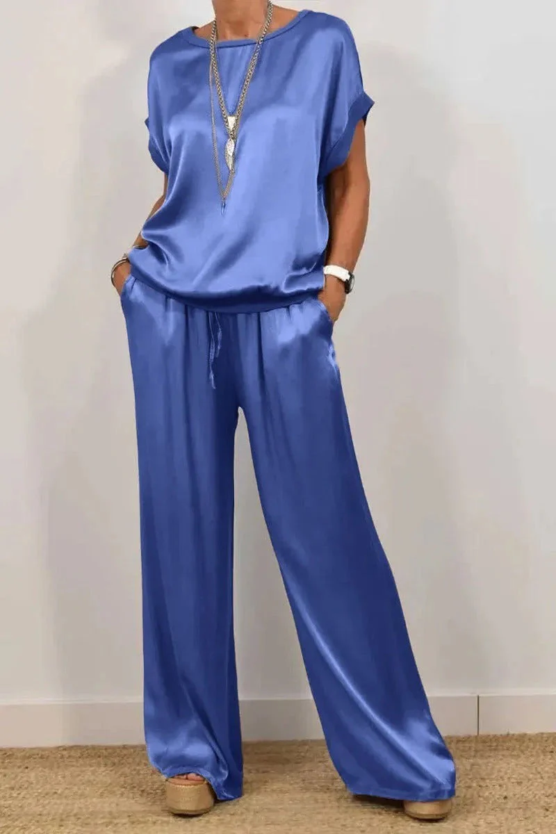 Damen Elegantes Lounge-Set mit Fließendem Schnitt und Elastischem Bund Heidi-Mode - Image 10