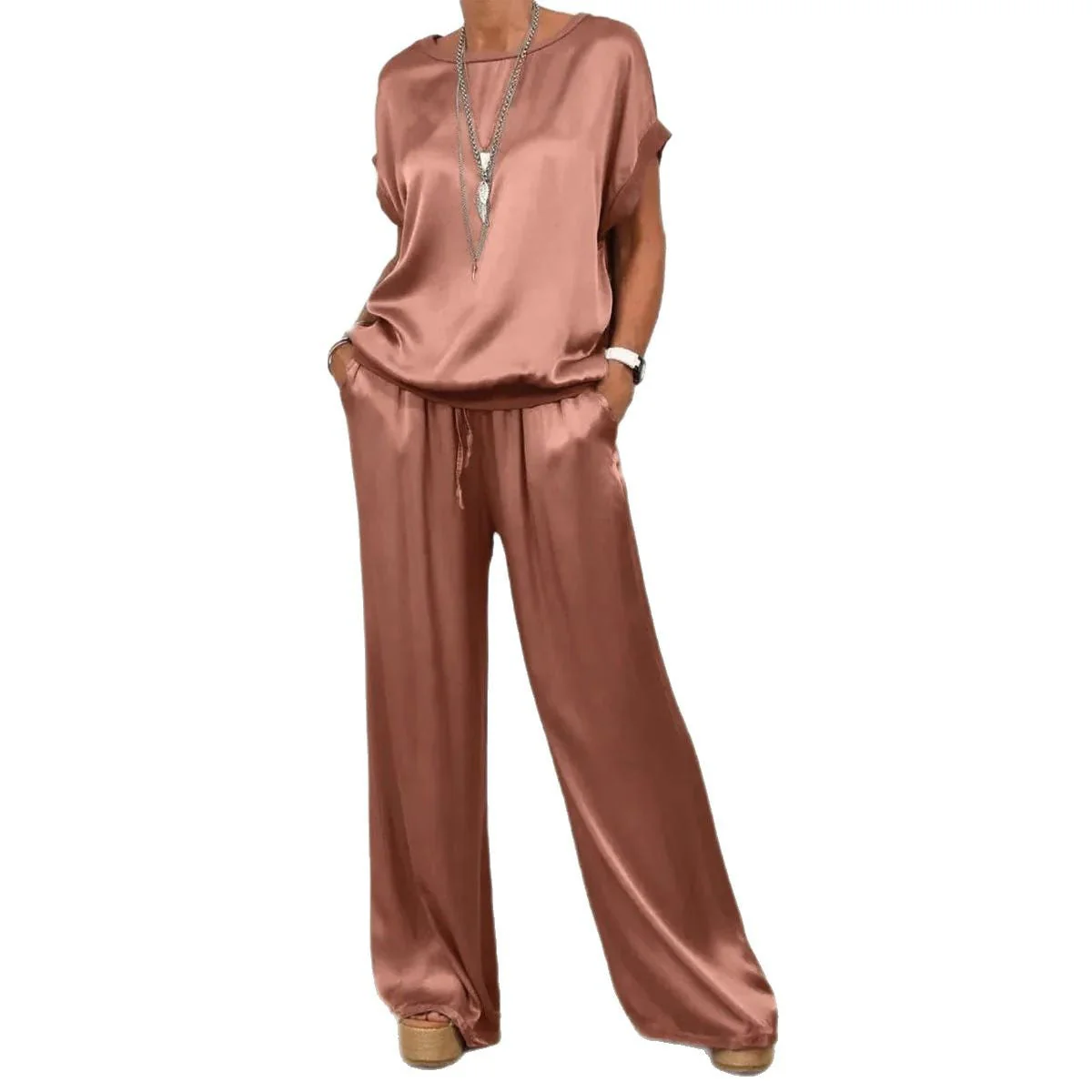Damen Elegantes Lounge-Set mit Fließendem Schnitt und Elastischem Bund Heidi-Mode - Image 5