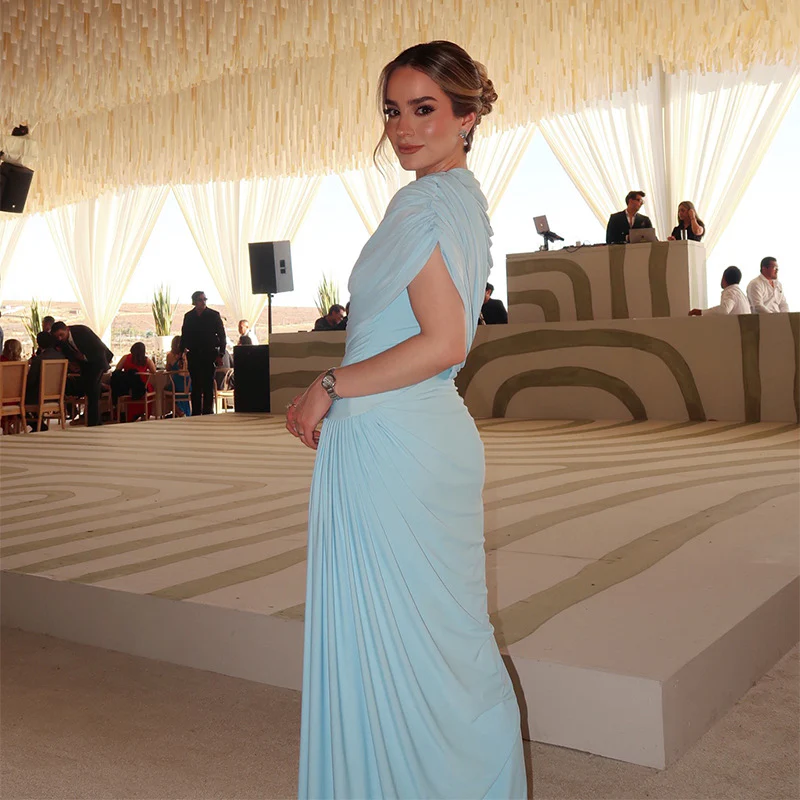 Damen Elegantes Maxikleid mit dekorativen Drapierungen Heidi-Mode - Image 3