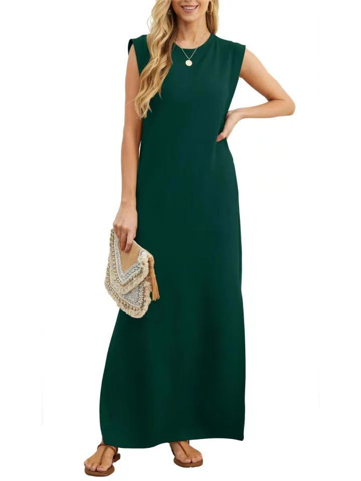 Damen Elegantes Maxikleid mit Schlichter Silhouette und Lässigen Ärmeln Heidi-Mode - Image 10